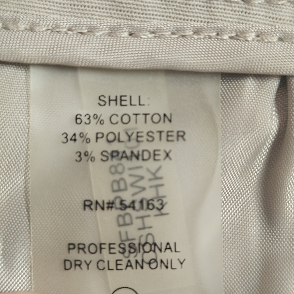 Calvin Klein Highline Tan Dress Pants Gold Button Waist 12 - Picture 8 of 11